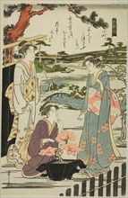 Komachi, from the series "Six Immortal Poets (Rokkasen)", c. 1789/90.