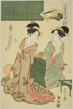 Ukiyo Genji hakkei : Suzumushi no bansho, late 18th-early 19th century.