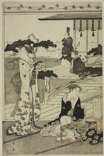 Suma, from the series "A Fashionable Parody of the Tale of Genji (Furyu yatsushi Genji)", c. 1789/94.