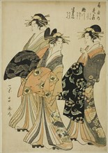 The Courtesans Hanaogi, Segawa, and Miyahito of the Ogiya, c. 1796/97.