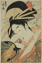 The Courtesan Hanaogi of the Ogiya, c. 1798.