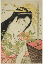 The Courtesan Tsukioka of the Hyogoya, c. 1797.