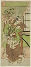 The Actor Ichikawa Yaozo II in a pre-performance celebration of the play "Soga Monogatari," performed at the Morita Theater in the second month, 1773, 1773.