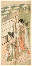 The Shrine Dancers (Miko) Ohatsu and Onami, 1769.