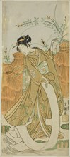 The Actor Yamashita Kinsaku II in cloth-bleaching (Nuno sarashi) dance, c. 1770.