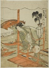 The Courtesan Mitsunoto of the Hishiya House, from the series "Sanjurokkasen (Thirty-six Flowers)", c. 1772.