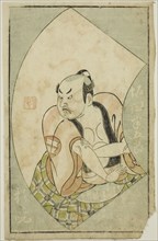 The Actor Sakata Hangoro II, from "A Picture Book of Stage Fans (Ehon butai ogi)", 1770.
