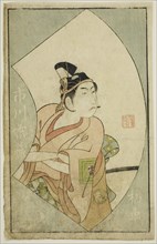 The Actor Ichikawa Raizo II, from "A Picture Book of Stage Fans (Ehon butai ogi)", 1770.