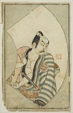The Actor Nakajima Mioemon II, from "A Picture Book of Stage Fans (Ehon butai ogi)", 1770.