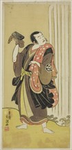 The Actor Ichimura Uzaemon IX as Seigen in the Play Ise-goyomi Daido Ninen, Performed at the Ichimura Theater in the Fall, 1768, c. 1768.