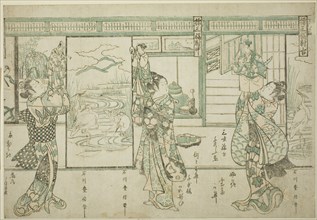Puppeteers - A Set of Three (Ayatsuri sanpukutsui), c. 1752.