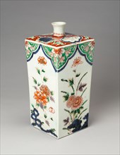 Hizen ware Quadrangular Vase in Imari Style, 18th century.