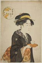 The Waitress Okita of the Naniwaya, c. 1792/93.