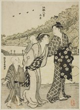 Shinobazu Pond, from the series "Eight Views of Edo (Koto hakkei)", c. 1780/1801.