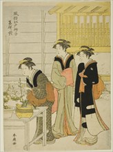 Yagenbori, from the series "Fashionable Sands of Edo (Fuzoku Edo sunago)", c. 1780/1801.
