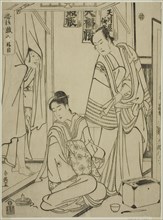 Act Ten: The Amakawaya House from the play Chushingura (Treausry of the Forty-seven Loyal Retainers), early 1790s.