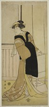 The Actor Segawa Kikunojo III as Otoma (?) in the Play Sayo no Nakayama Hiiki no Tsurigane (?), Performed at the Nakamura Theater (?) in the Eleventh Month, 1790 (?), c. 1790.