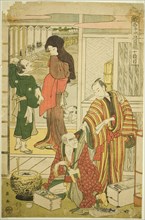 Act Ten: Amakawaya House from the play Kanadehon Chushingura, 1807.