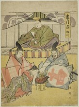 Act One: Tsurugaoka Hachiman Shrine from the play Chushingura (Treasury of the Forty-seven Loyal Retainers), c. 1795.