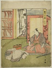 Act Two: The Quarters of Momonoi Wakasanosuke from the play Chushingura (Treasury of the Forty-seven Loyal Retainers), c. 1795.