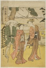 Act Eight: The Bridal Journey (Michiyuki) from the play Chushingura (Treasury of the Forty-seven Loyal Retainers), late 1780s.