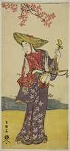 The Actor Sawamura Tamagashira as a Strolling Musician in the Play Dai Danna Kanjincho, Performed at the Kawarazaki Theater in the Eleventh Month, 1790, c. 1790.