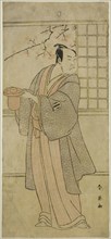 The Actor Kataoka Nizaemon VII as Yoshidaya Kizaemon in the Play Edo Sunago Kichirei Soga, Performed at the Miyako Theater in the First Month, 1795, c. 1795.