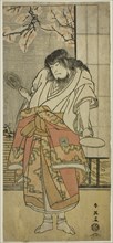 The Actor Ichikawa Komazo II as the monk Shunkan in the play "Shunkan Shima Monogatari," performed at the Kawarazaki Theater in the ninth month, 1791, c. 1791.