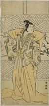 The Actor Iwai Hanshiro IV as Soga no Goro Tokimune in the Play Koi no Yosuga Kanegaki Soga, Performed at the Ichimura Theater in the First Month, 1789, c. 1789.