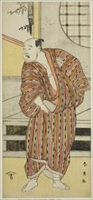 The Actor Kataoka Nizaemon VII as Hayakawa Matabei (?) in the Play Furiwake-gami Aoyagi Soga (?), Performed at the Miyako Theater (?) in the First Month, 1796 (?), c. 1796.