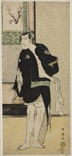 The Actor Ichikawa Komazo II as Soga no Dozaburo Disguised as the Ruffian Tobei (?) in the Play Haru no Nishi Date-zome Soga (?), Performed at the Nakamura Theater (?) in the First Month, 1790 (?), c....