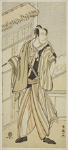The Actor Ichikawa Ebizo (Danjuro V) as Banzui Chobei in the Play Gozen-gakari Sumo Soga, Performed at the Kawarazaki Theater in the Second Month, 1793, c. 1793.
