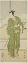 The Actor Iwai Hanshiro IV as Shirai Gompachi in the Play Gozen-gakari Sumo Soga, Performed at the Kawarazaki Theater in the Second Month, 1793, c. 1793.