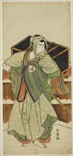 The Actor Matsumoto Koshiro IV as Ise no Saburo Disguised as Mizoro no Sabu in the Play Mure Takamatsu Yuki no Shirahata, Performed at the Ichimura Theater in the Eleventh Month, 1780, c. 1780.