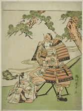 The Warrior Kusunoki Masashige (1294-1336) Bidding Farewell to His Son Masatsura, Japan, 1780s (?).