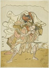 The Warrior Omori Hikoshichi Carrying a Female Demon on His Back, Japan, c. 1772.
