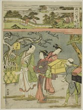 Tokaiji no Bansho, from the series "Shinagawa Hakkei (Eight Views of Shinagawa)", Japan, c. 1771.