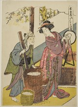 Act Six: Yoichibei's House from the play Chushingura (Treasury of Loyal Retainers), Japan, c. 1779/80.