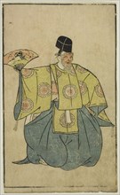 An Actor as Okina, from "A Picture Book of Stage Fans (Ehon butai ogi)", Japan, 1770.