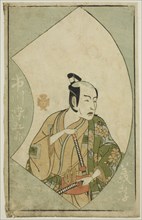 The Actor Ichikawa Somegoro, from "A Picture Book of Stage Fans (Ehon butai ogi)", Japan, 1770.