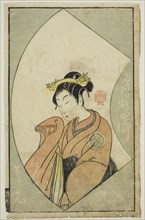 The Actor Anegawa Shinshiro II, from "A Picture Book of Stage Fans (Ehon butai ogi)", Japan, 1770.