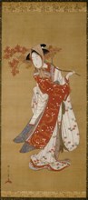 Dancer with a Maple Branch, Japan, Edo period, 1780-1790.