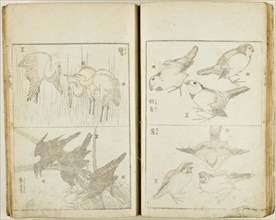 Santai gafu (Album of Drawings in Three Ways), complete in 1 vol., Japan, c. 1816.