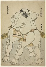 The Sumo Wrestlers Uzugafuchi Kandayu and Takasaki Ichijuro, Japan, 1783-84.
