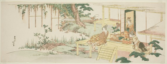 Admiring wisteria, Japan, c. 1801/07.