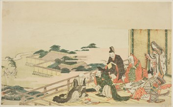 Six immortal poets preparing for the Tanabata festival, Japan, n.d.