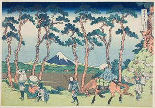 Tokaido Hodogaya, from the series "Thirty-six Views of Mount Fuji (Fugaku sanjurokkei)", Japan, c. 1830/33.