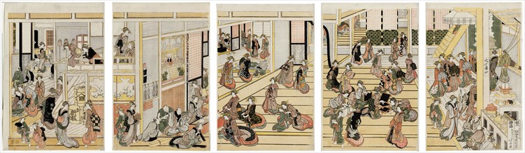 New Year's Day at Ogi-ya brothel, Japan, 1811.