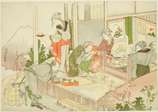 An Artisan’s Shop, from the album The Mist of Sandara (Sandara kasumi), Japan, 1798.