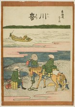 Kawasaki, from the series "Fifty-three Stations of the Tokaido (Tokaido gojusan tsugi)", Japan, c. 1806.